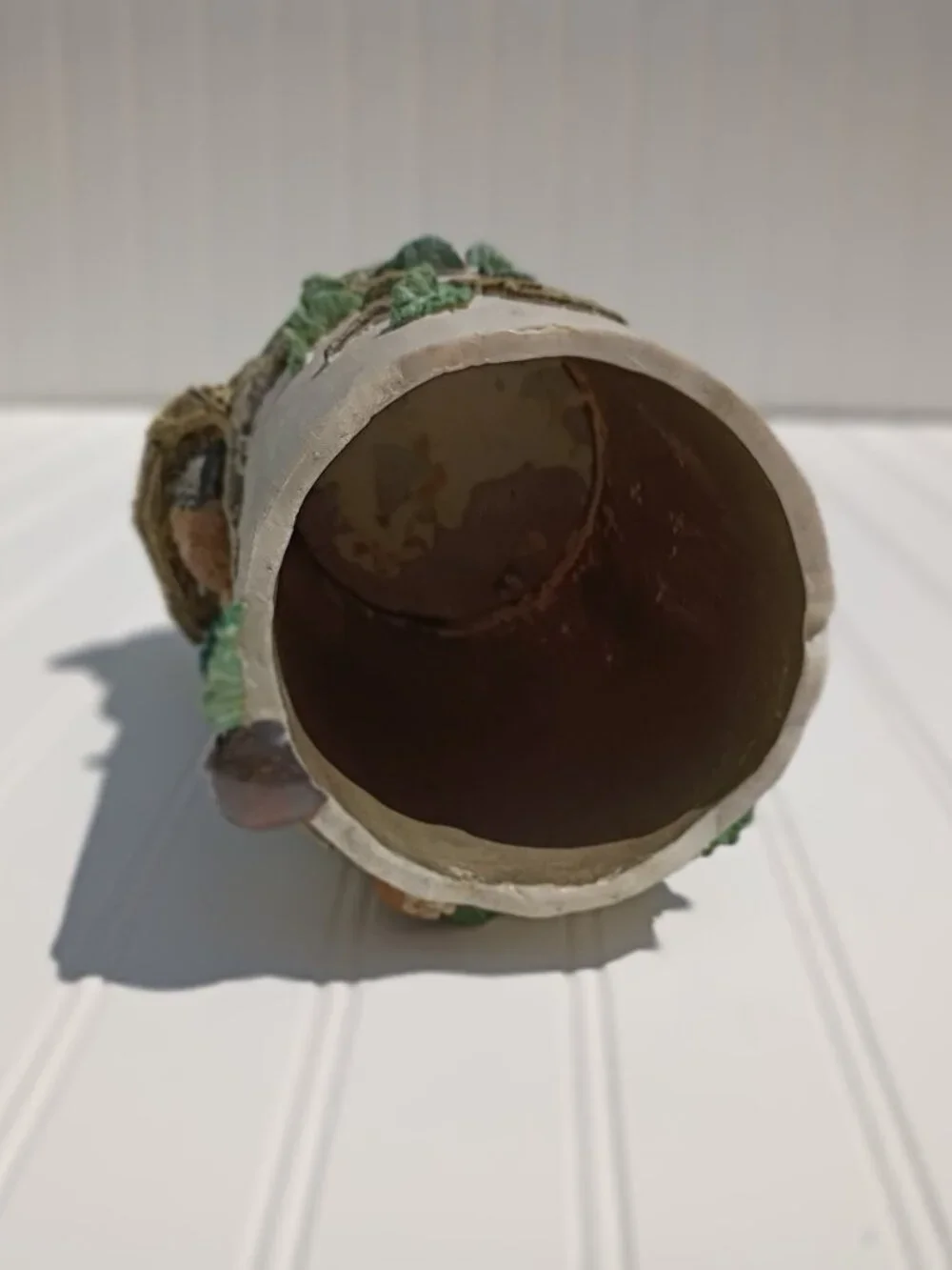 Heavy Ceramic Bird Nest Vase 9